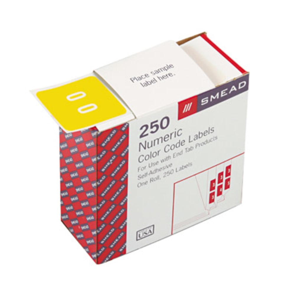 Smead® DCC and DCCRN Color-Coded Numeric Labels, SMD67420,