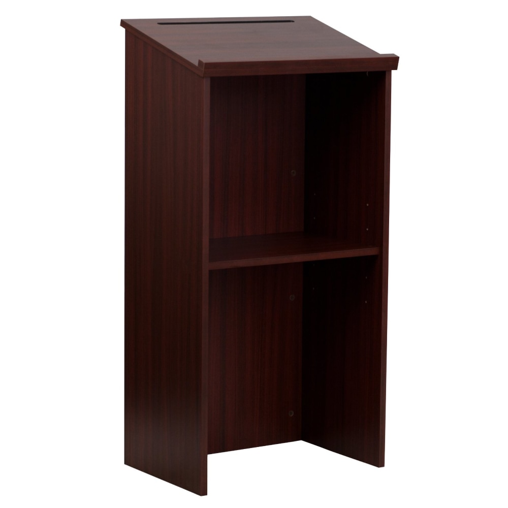 Alpine AdirOffice Stand-Up Floor Podium Lectern, 45-13/16”H x