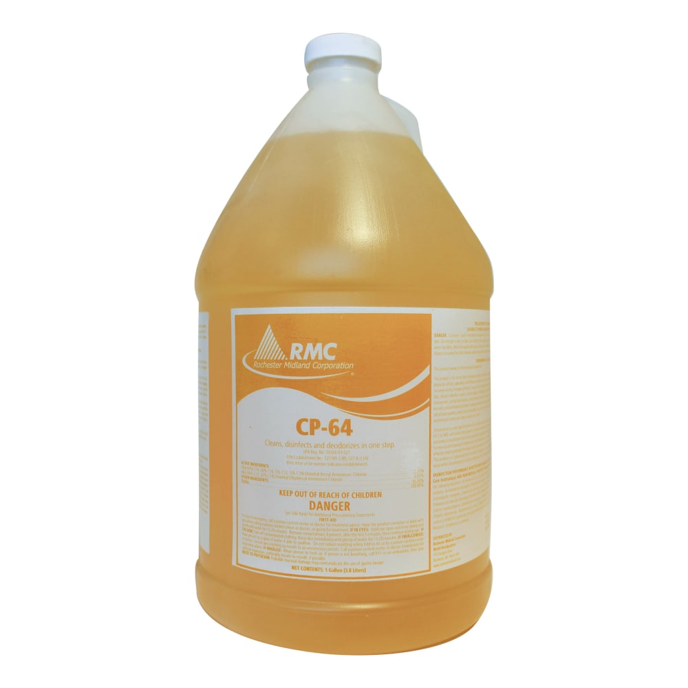 Rochester Midland CP-64 Disinfectant, 128 Oz, Citrus, Carton