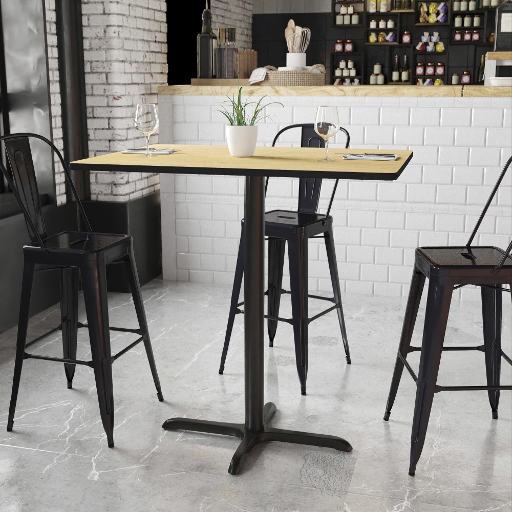 Flash Furniture Laminate Rectangular Table Top With Bar-Height