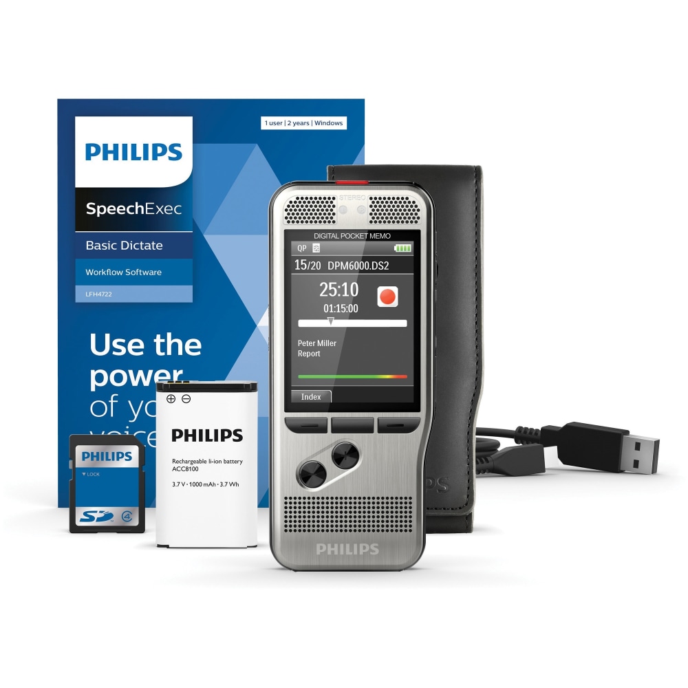 Philips Pocket Memo Voice Recorder (DPM6000) - Omni-directional