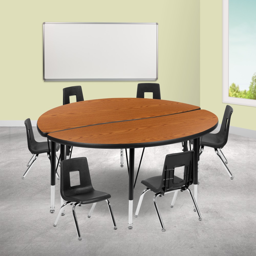 Flash Furniture 47-1/2" Circle Wave Flexible Laminate
