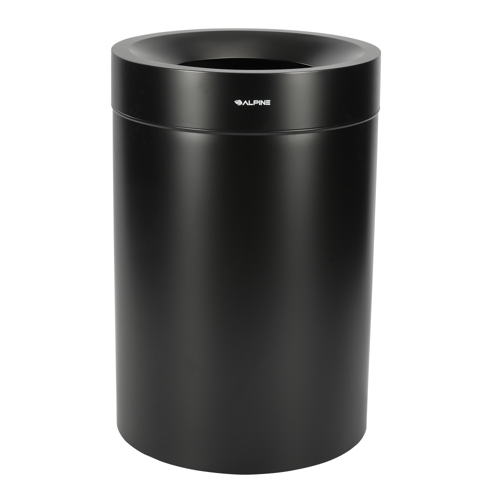 Alpine Industries Stainless-Steel Commercial Indoor Trash Can, 50