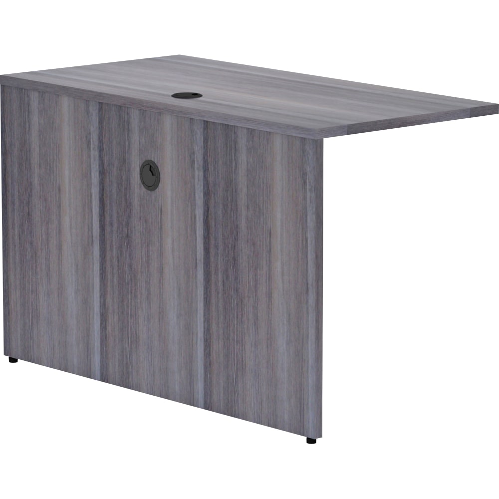 Lorell® Essentials 48"W Desk Bridge, Weathered Charcoal