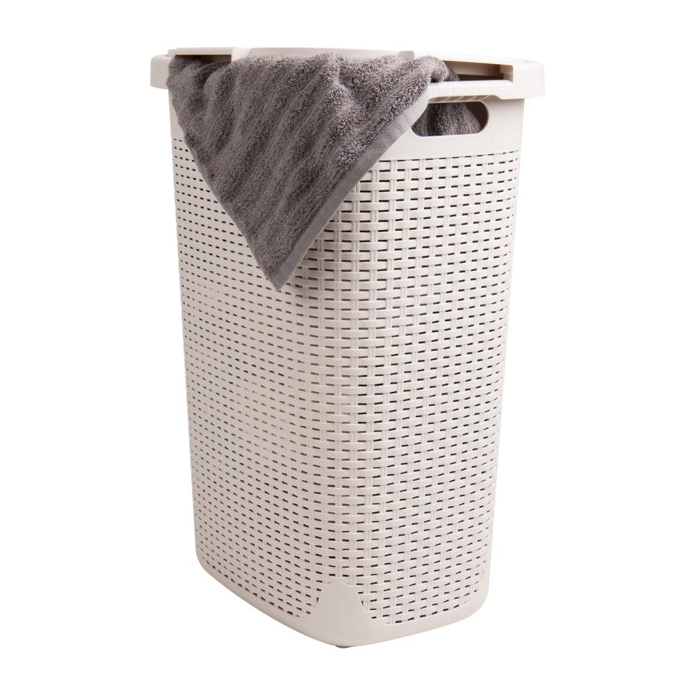 Mind Reader 60L Slim Laundry Hamper Clothes Basket