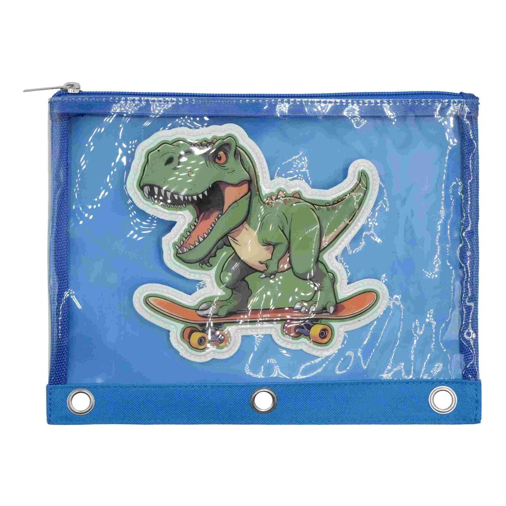 Office Depot® Brand 3-Ring Puffer Pencil Pouch, 7-7/8"