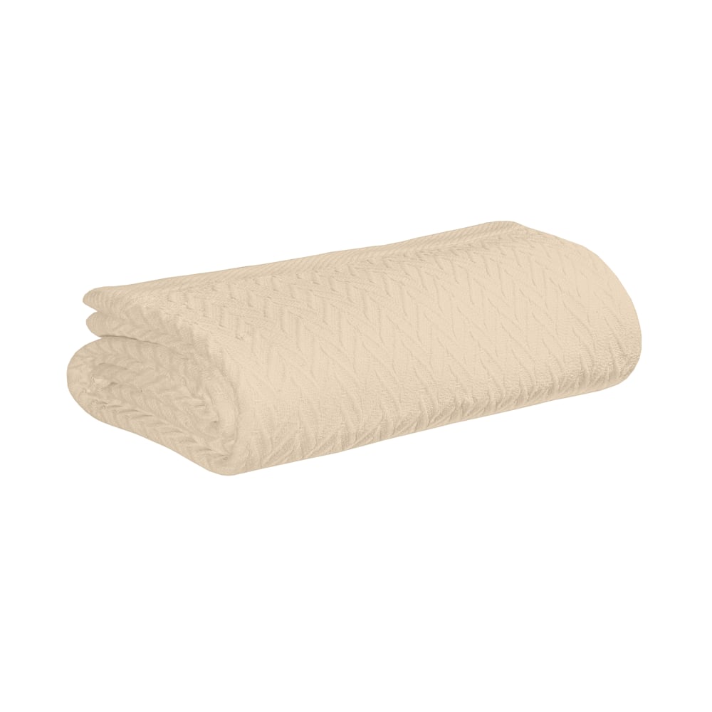 1888 Mills Magnificence Blanket, 114"X 93"King, Linen,