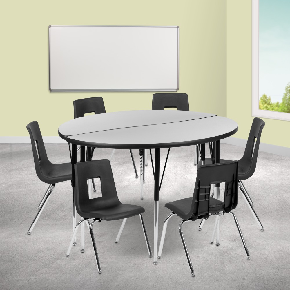 Flash Furniture 47-1/2" Circle Wave Flexible Laminate