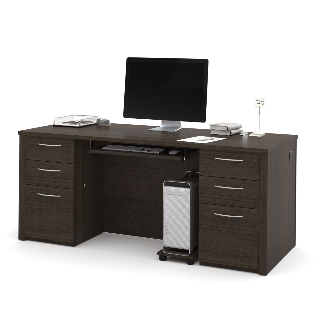 Bestar Embassy 72"W Executive Computer Desk With 2