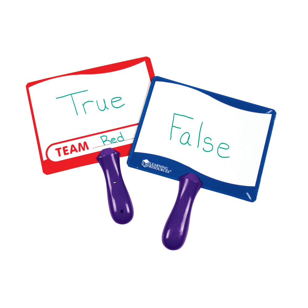 Flipside Write On/Wipe Off Answer Boards, 8" x