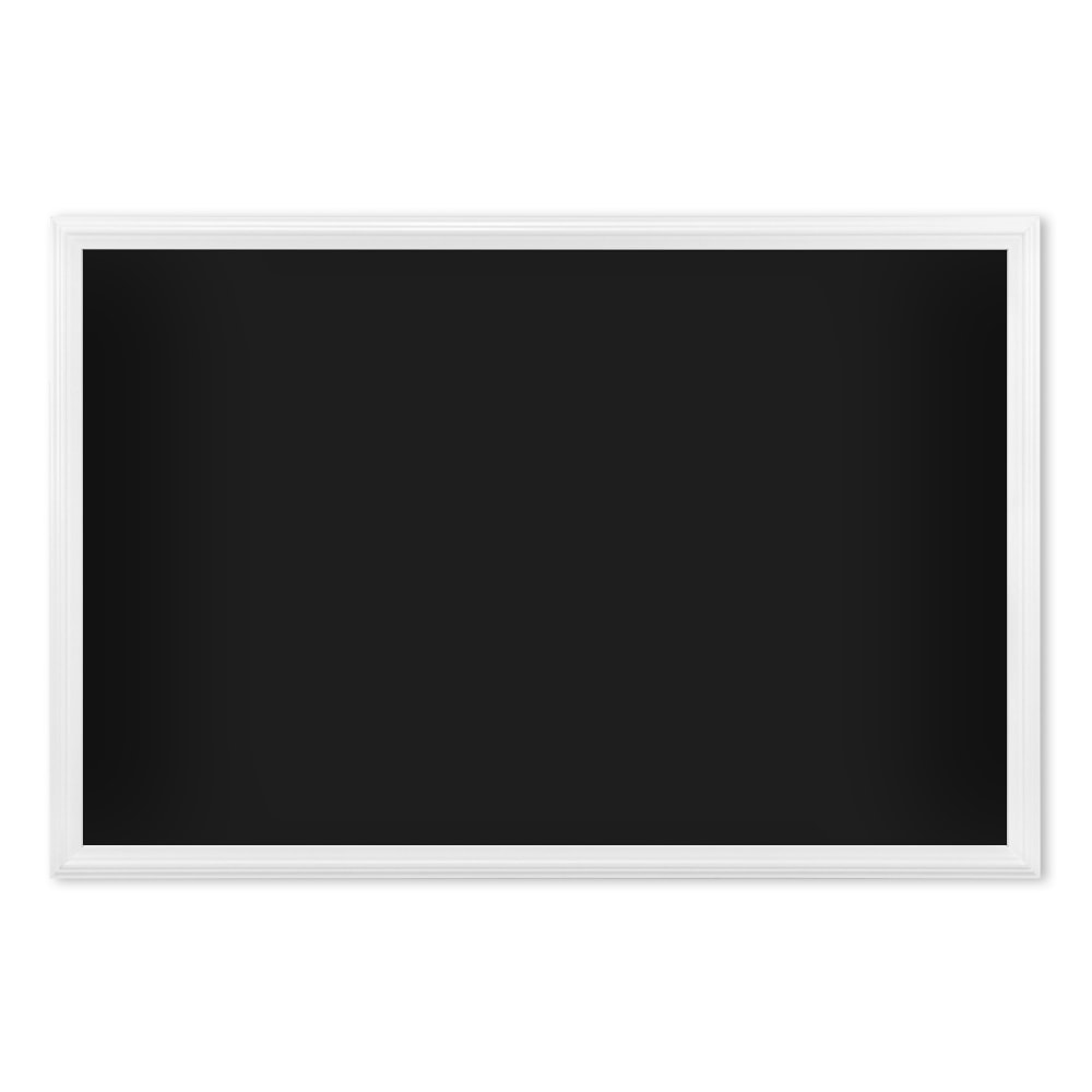 U Brands Magnetic Chalkboard, 30" X 20", White