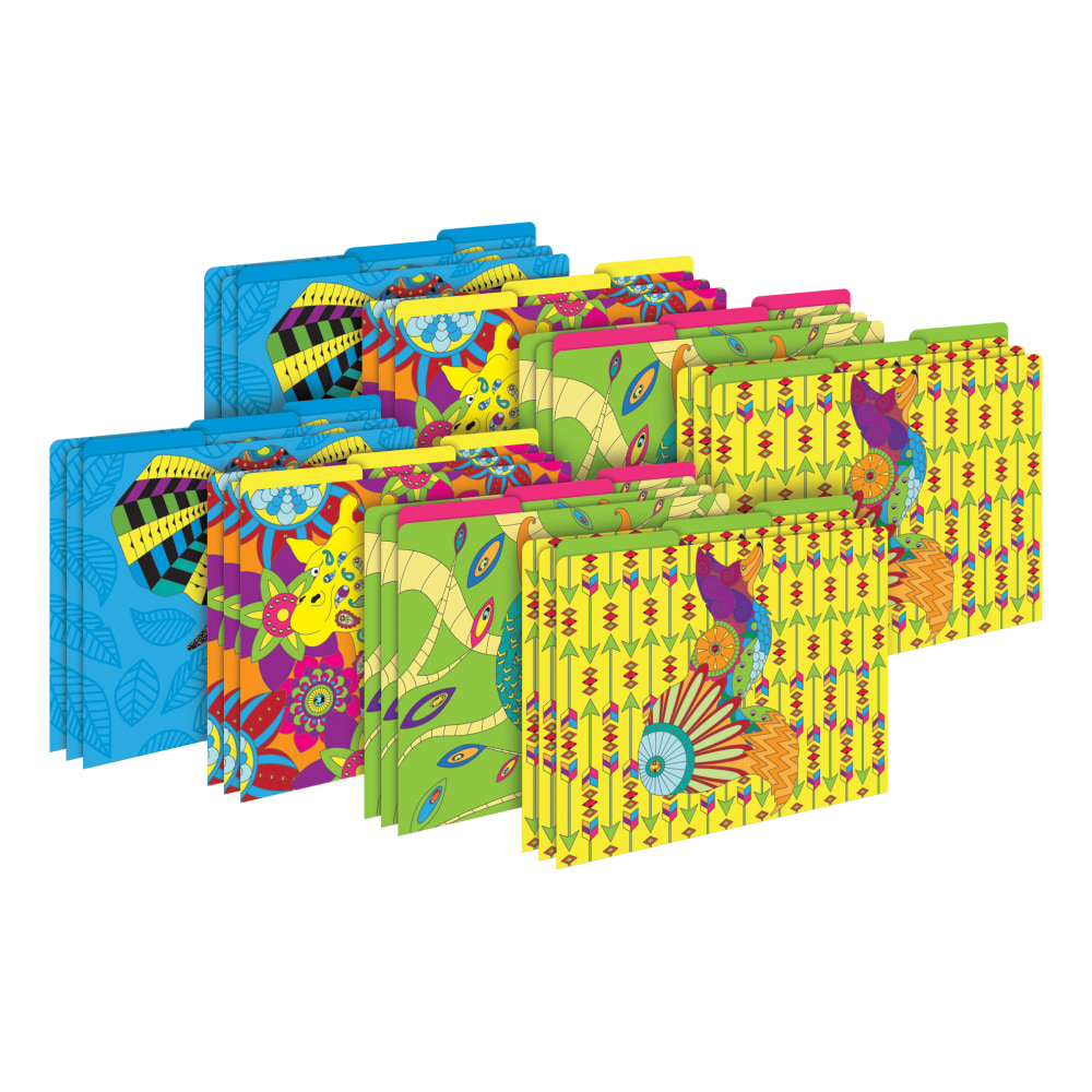 Barker Creek Tab File Folders, Letter Size, Bohemian