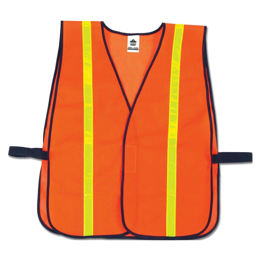 Ergodyne GloWear Safety Vest, Hi-Gloss Non-Certified, Orange,
