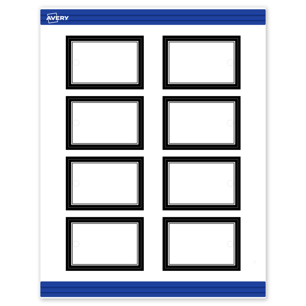 Avery® Print-To-The-Edge Tags With Sure Feed®, S00-DM8-PRMWT10,