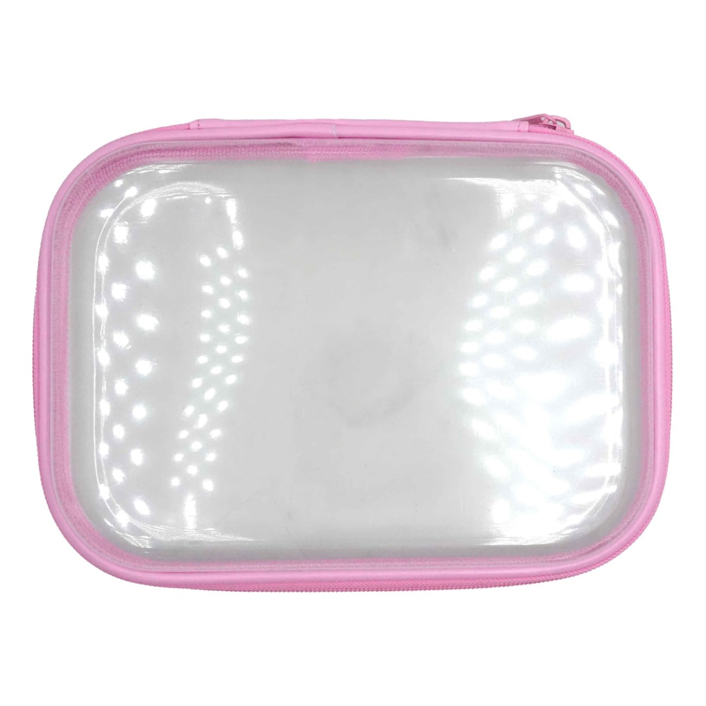 Office Depot® Brand Clear Pencil Case With Trim,