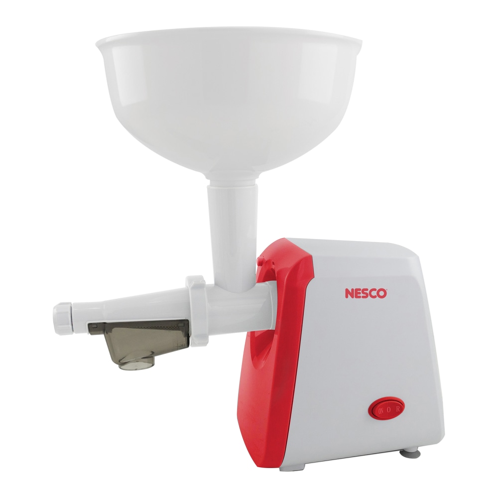 Nesco® 300-Watt Electric Food Strainer, White/Red