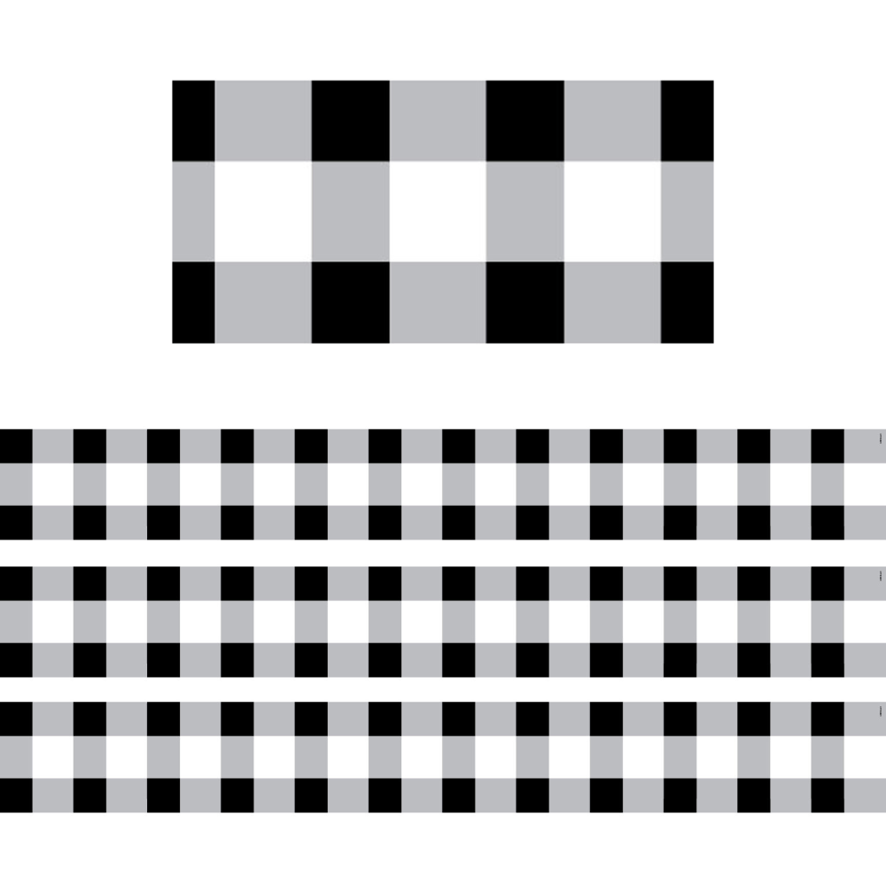 Creative Teaching Press® EZ Borders, Buffalo Check, 48’