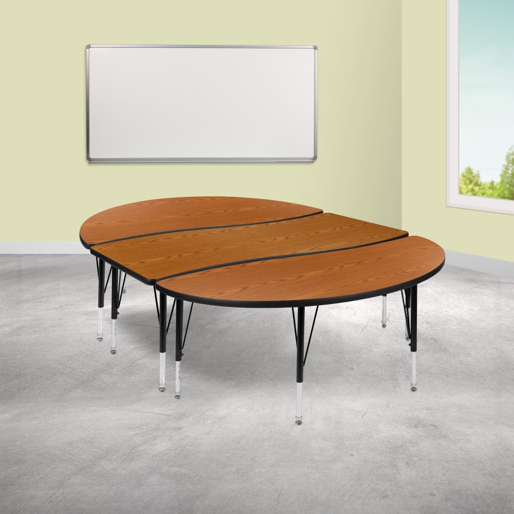 Flash Furniture Oval Wave Flexible Thermal Laminate 3-Piece