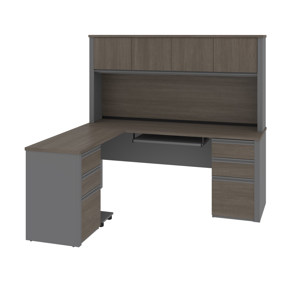 Bestar Prestige + 72”W Modern L-Shaped Corner Desk