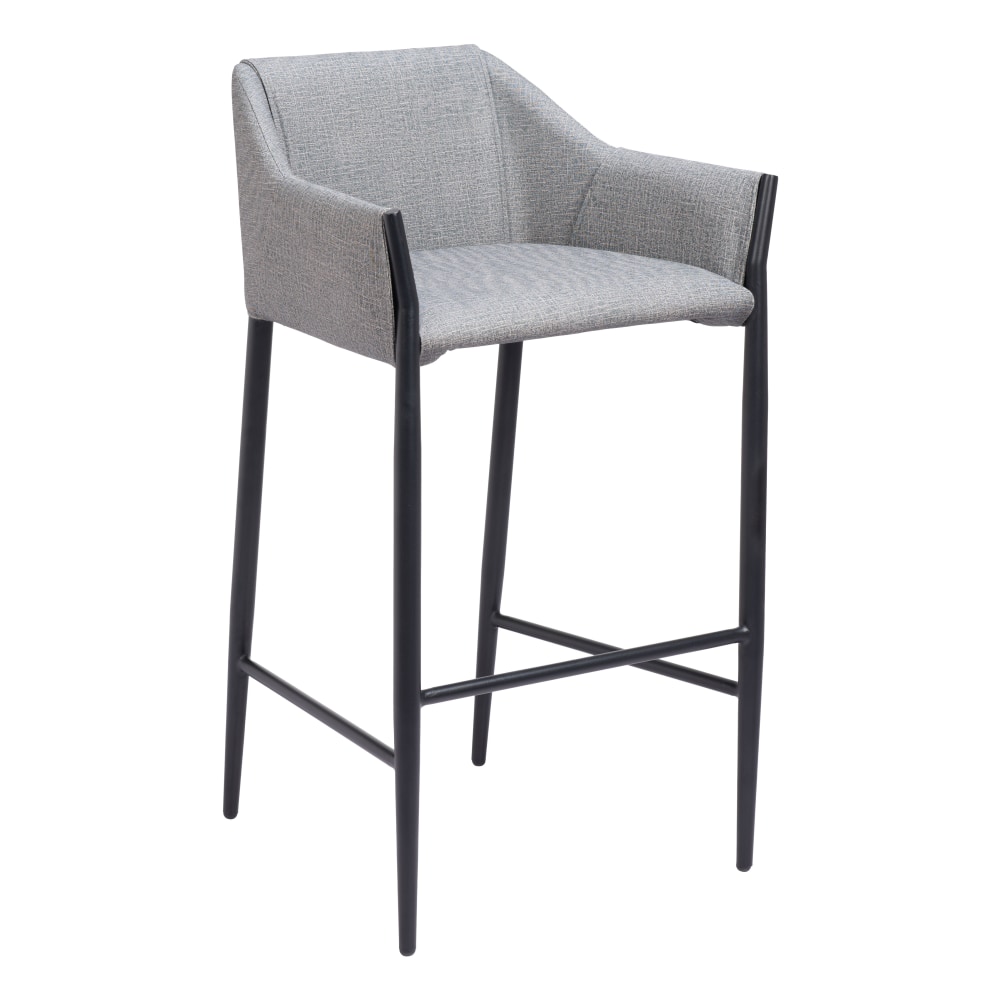 Zuo Andover Barstool, Slate Gray
