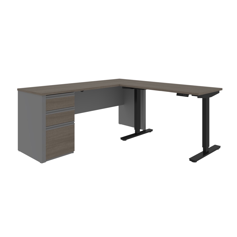 Bestar Prestige + 72"W L-Shaped Standing Corner Desk