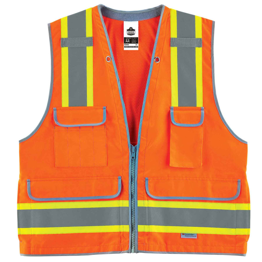Ergodyne GloWear Safety Vest, Heavy-Duty Surveyors, Type-R Class
