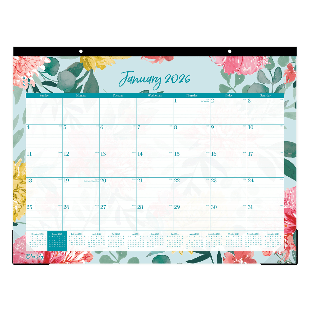 2026 Blue Sky Monthly Desk Pad Calendar, 22"