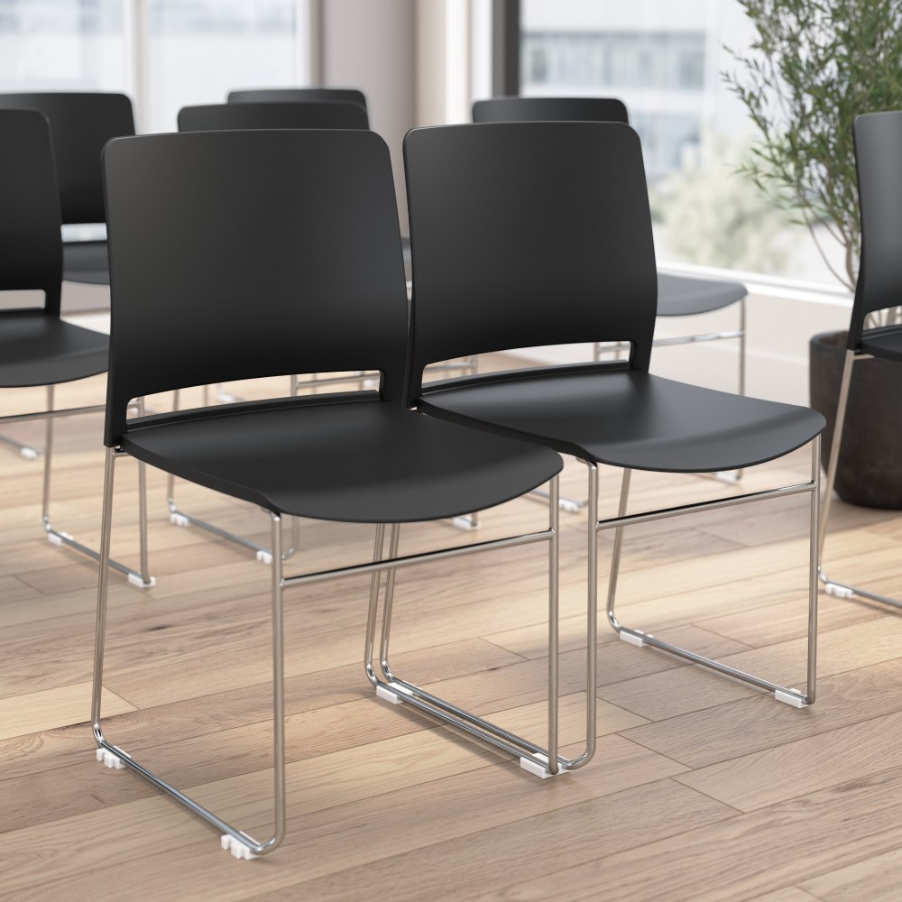 Bush Business Furniture Envision Plasstic Stackable Guest Chairs
