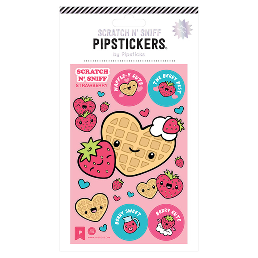 Pipsticks Scratch 'n Sniff Stickers, 4" x 6",