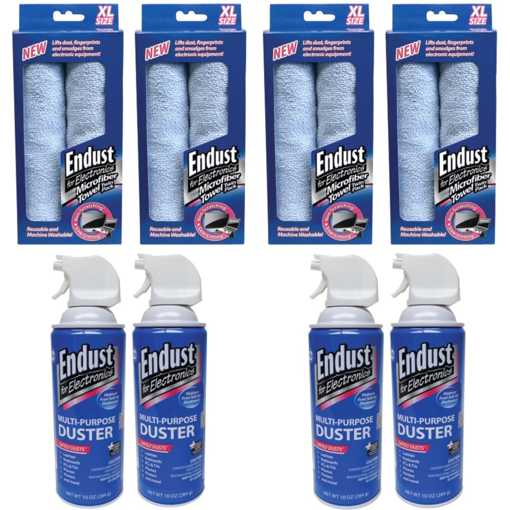 Endust Microfiber Towel Twin Pack - For Electronic