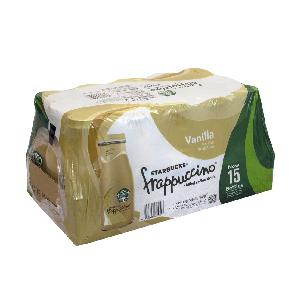 Starbucks® Coffee Drinks, Vanilla Frappuccino, 9.5 Oz, Case