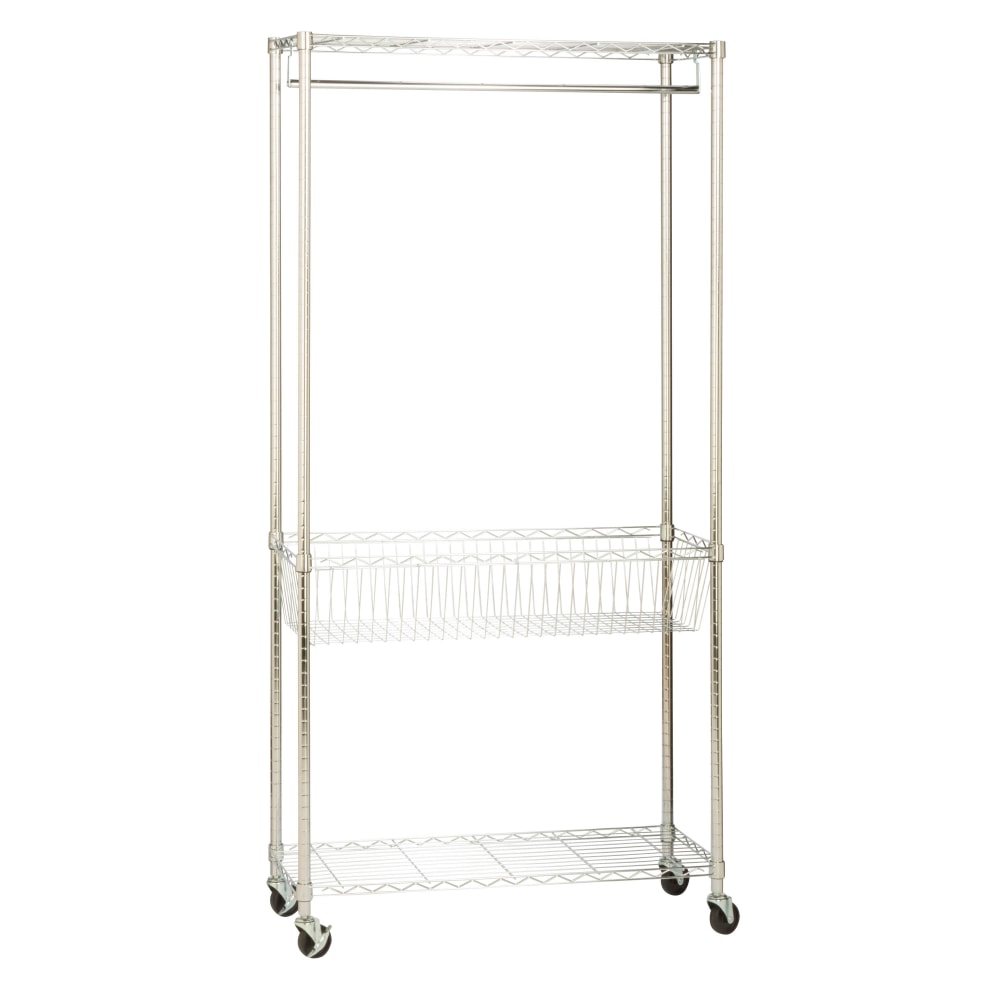 Honey-Can-Do All-In-One Laundry Storage Station, Chrome