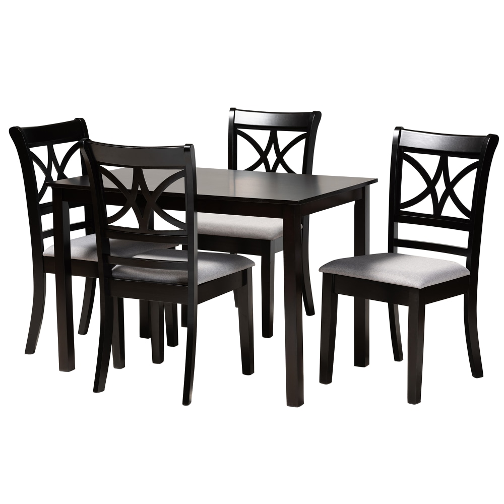 Baxton Studio Clarke 5-Piece Dining Set, 29-1/8"H x