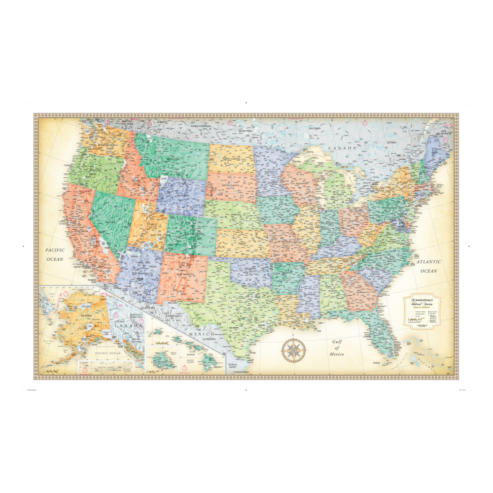 Rand McNally Classic U.S. Wall Map