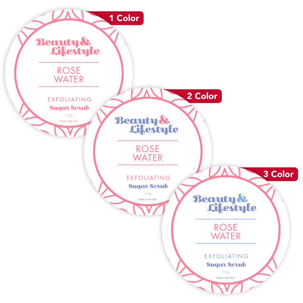 Custom 1, 2 Or 3 Color Printed Labels/Stickers,