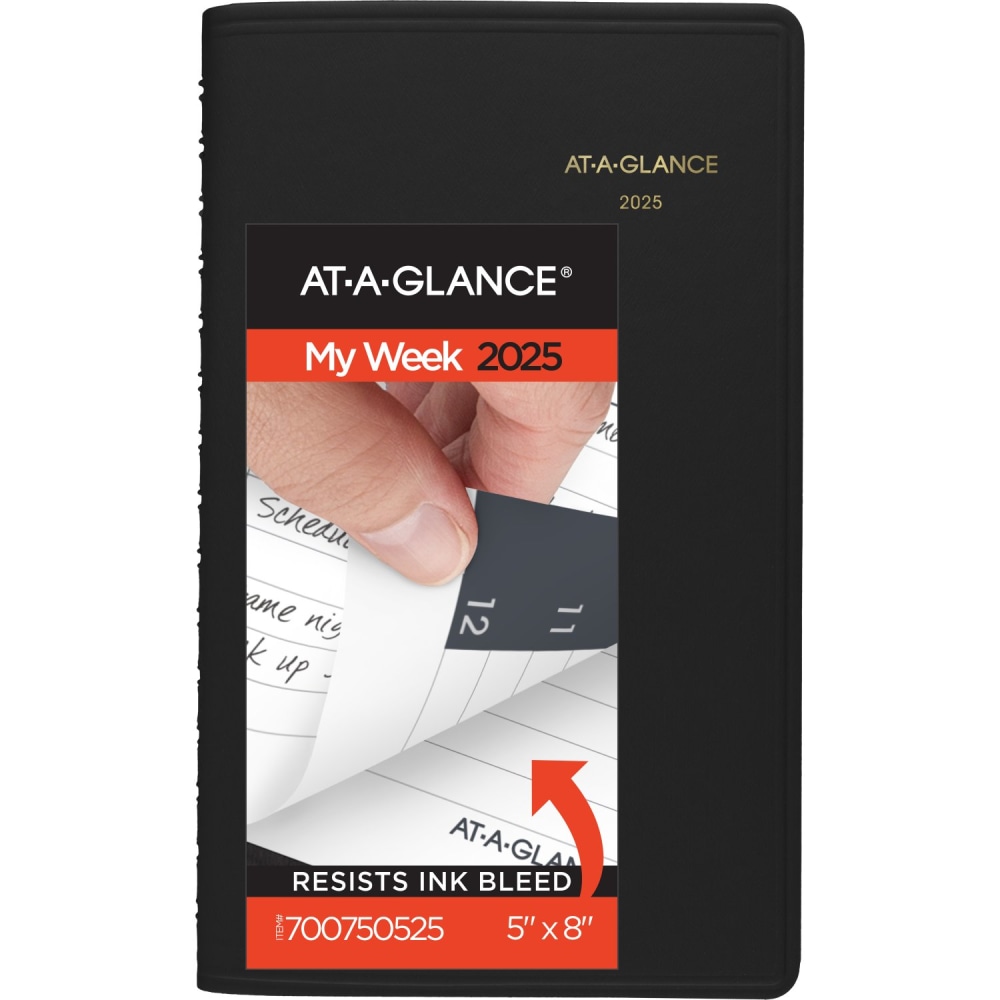 2025 AT-A-GLANCE® Weekly Appointment Book Planner, 5" x