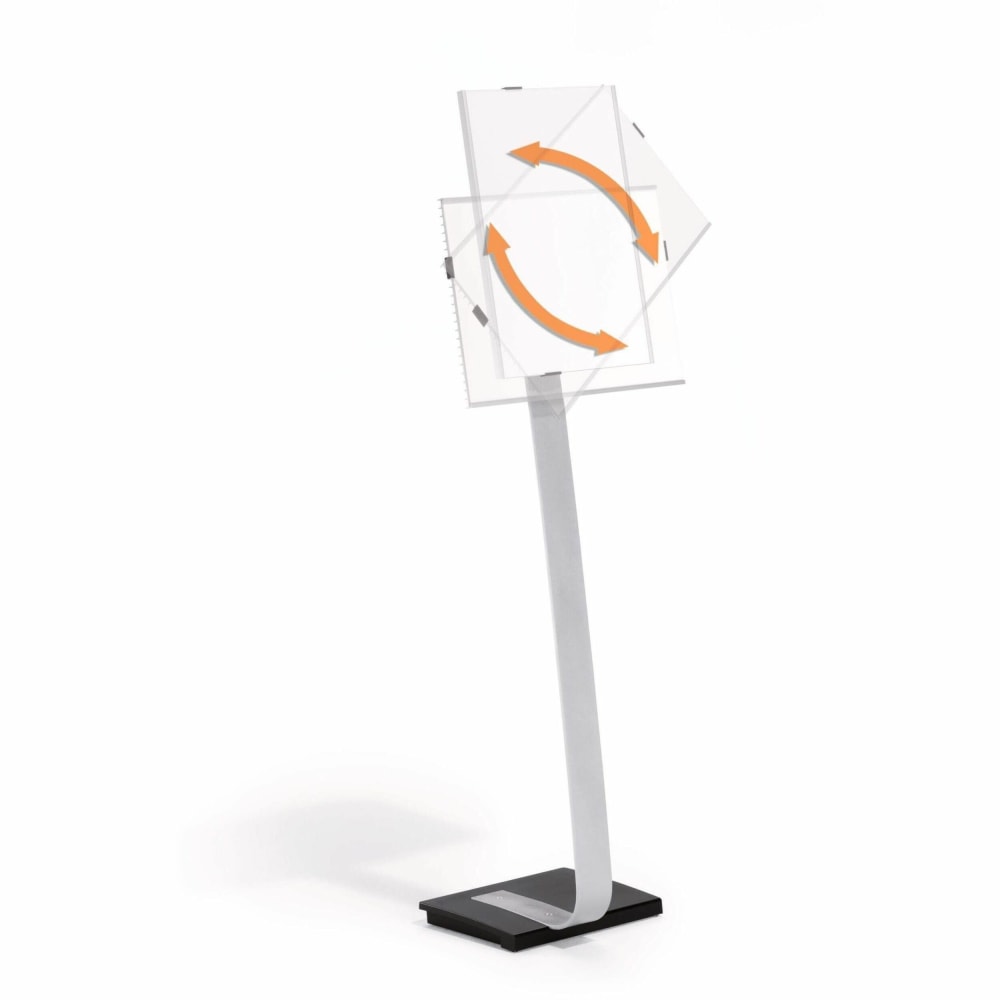 Durable Info Sign Duo Floor Sign Stand, 50"