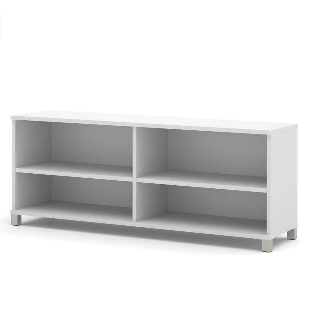 Bestar Pro-Linea 72”W Computer Desk Credenza, White
