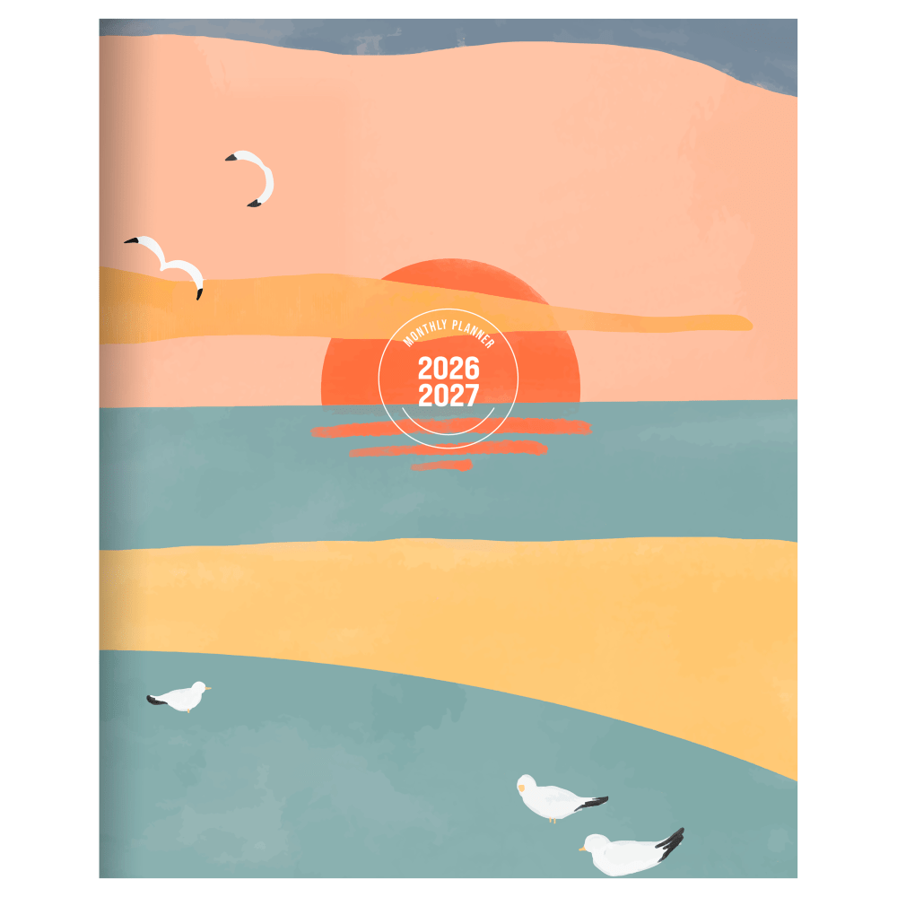 2026-2027, TF Publishing Sunset & Seagulls Medium Monthly