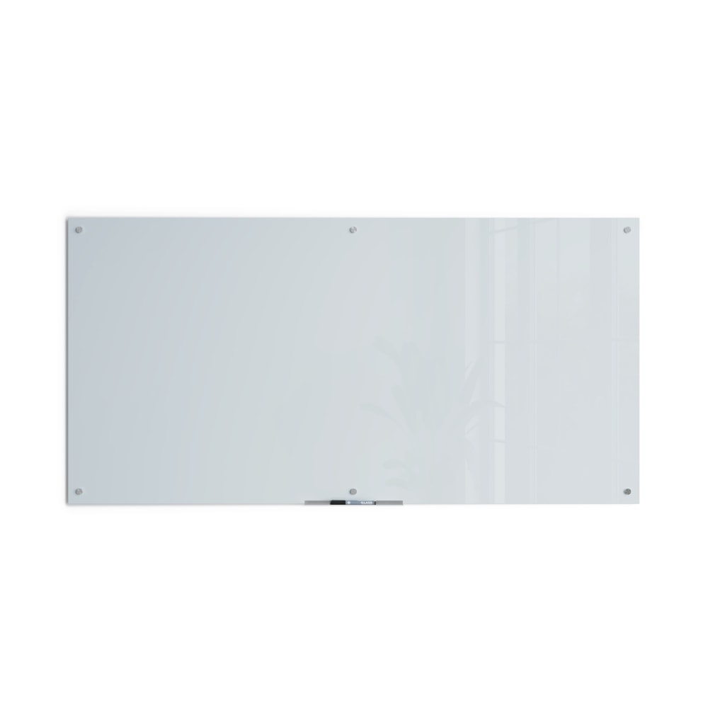 U Brands® Glass Non-Magnetic Dry-Erase Board, 72" X