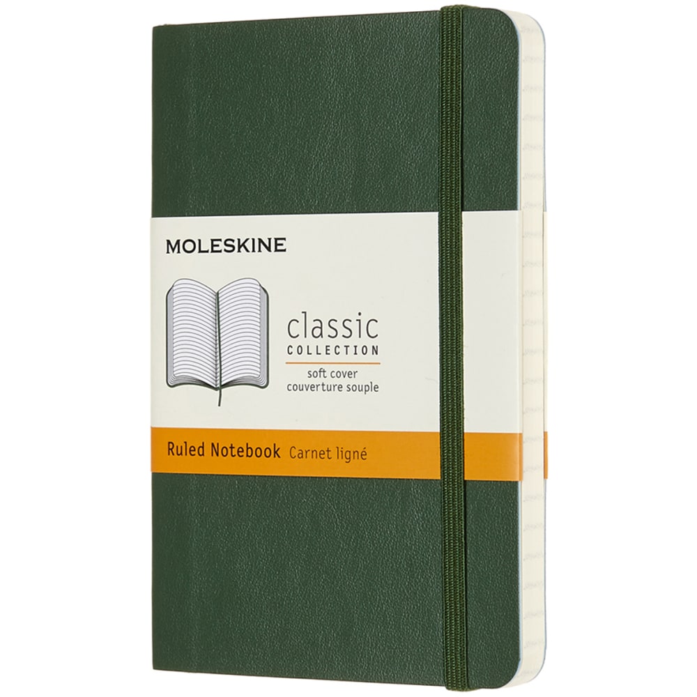 Moleskine Classic Soft Cover Notebook, 3-1/2" x 5-1/2",