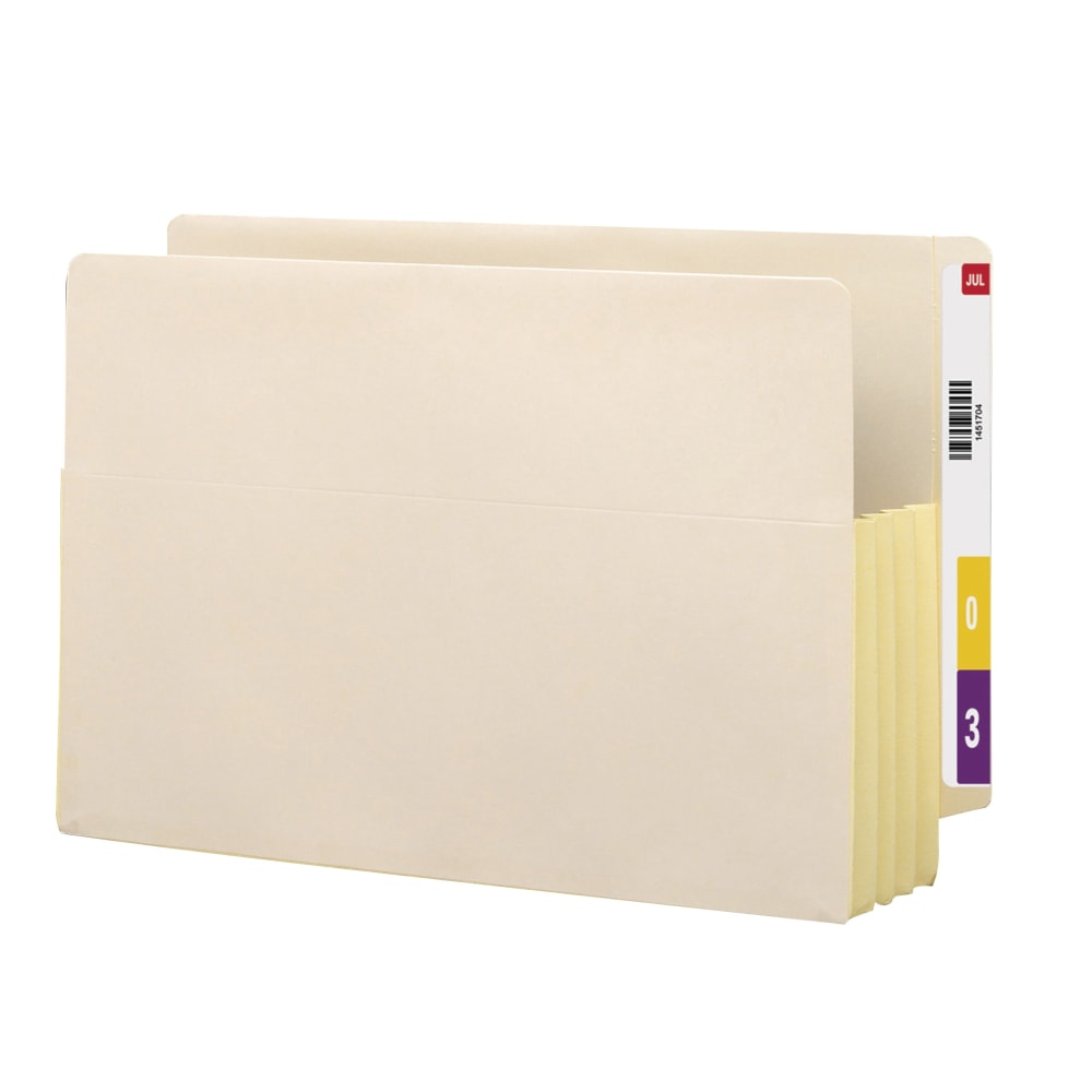 Smead® Economical End-Tab Pockets, Straight Cut, Legal Size,