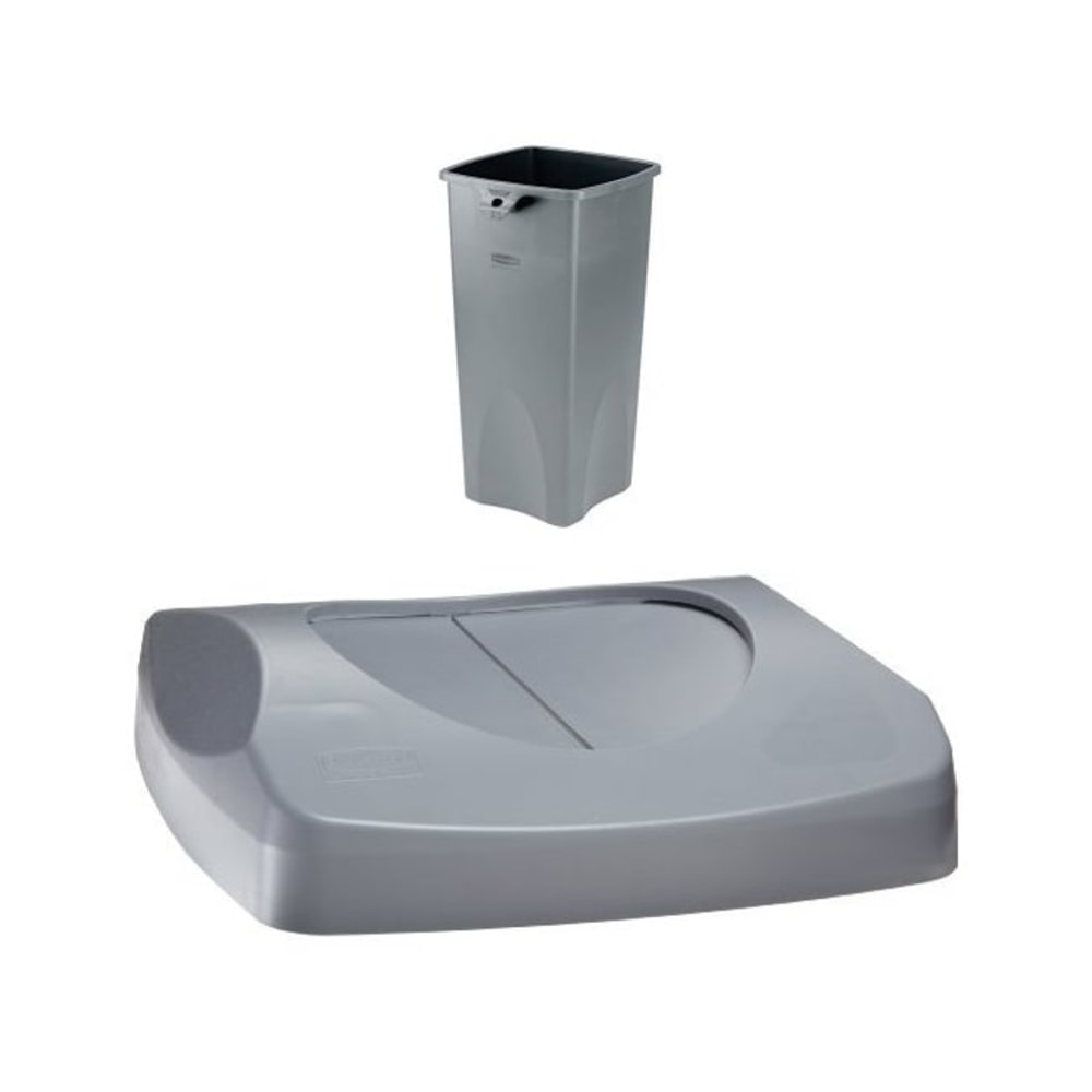 Rubbermaid® Commercial Untouchable Plastic Swing Top Lid,