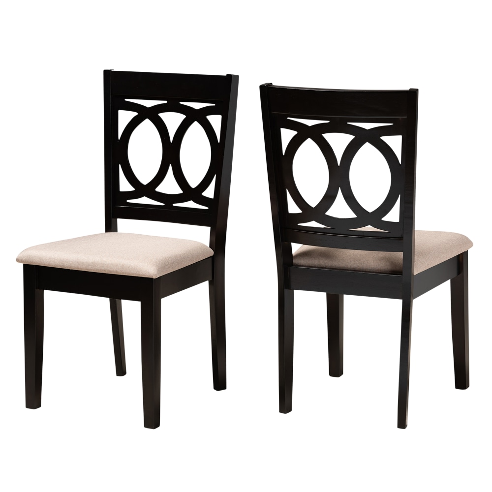 Baxton Studio 10523 Dining Chairs, Sand Brown, Set
