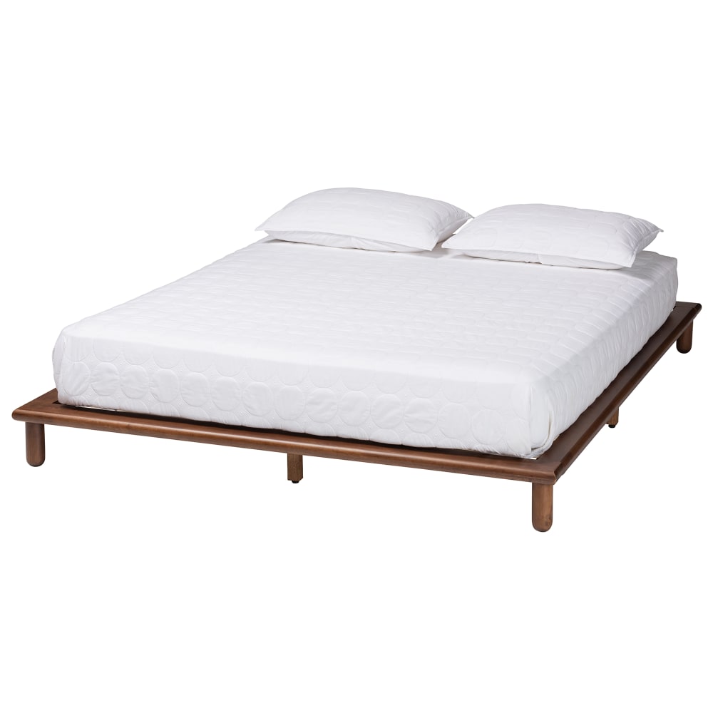 Baxton Studio Alivia Mid-Century Modern Bed Frame, Queen,