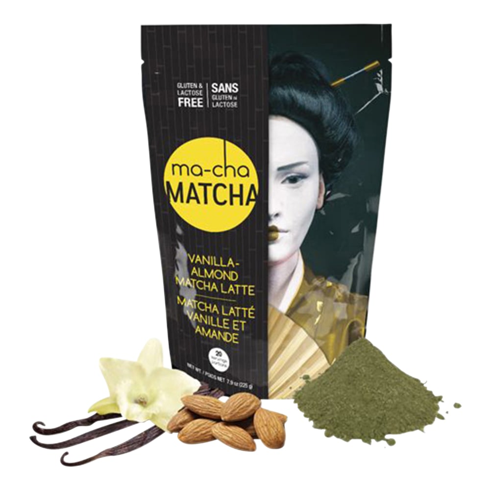 Ma-Cha Vanilla Almond Latte Mix, 7.9 Oz, 12
