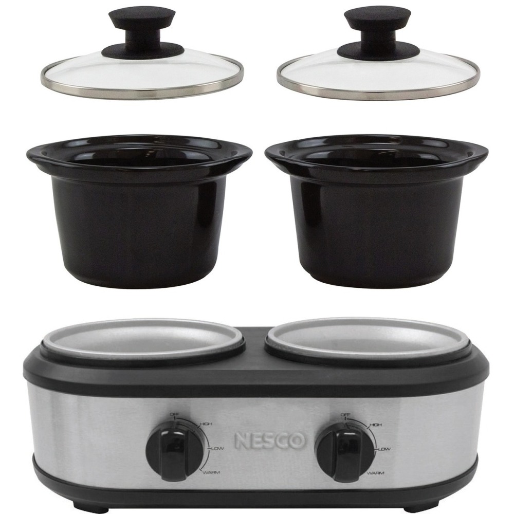 Nesco Dual Serving Station - Dual Warmer/Plates -