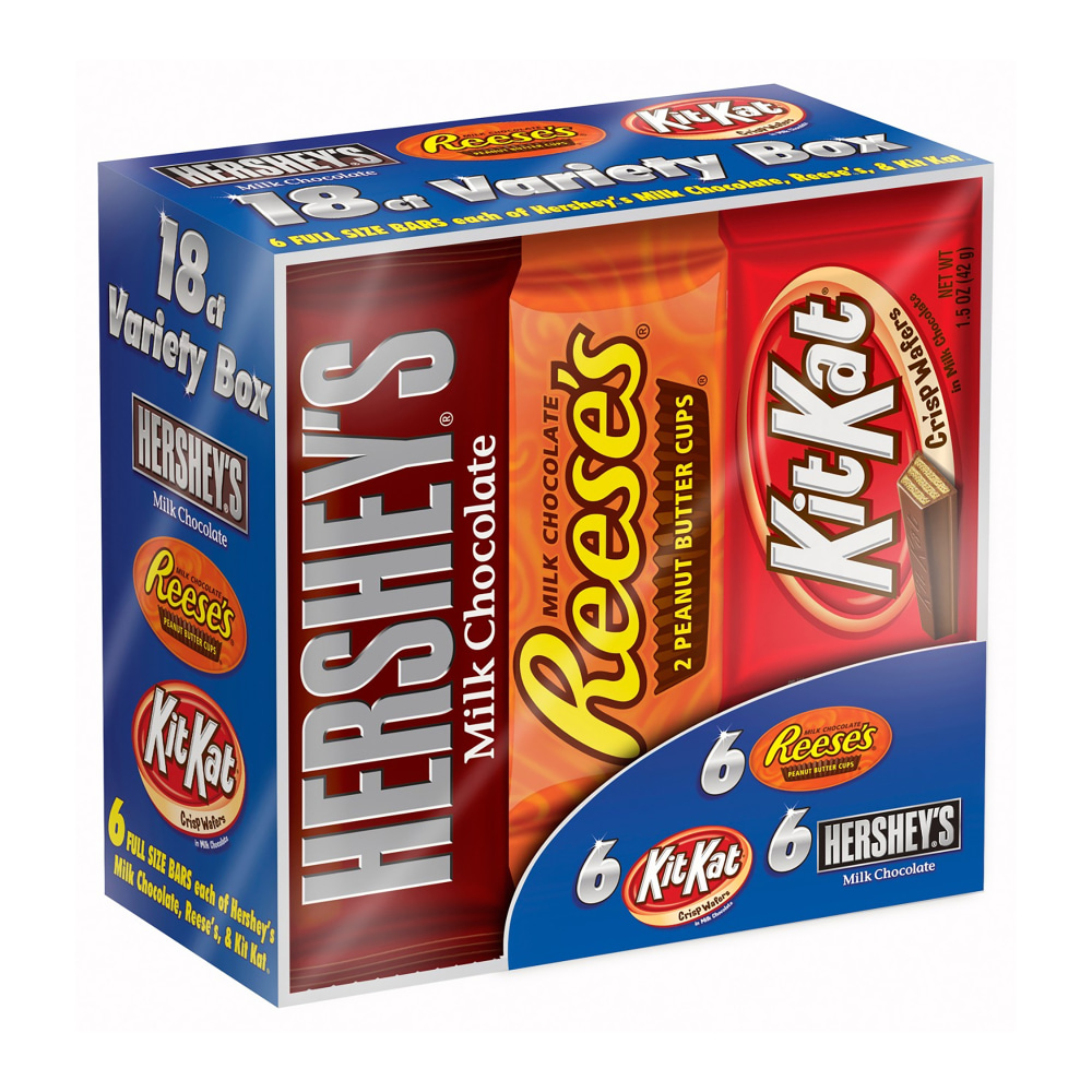 Hershey's® Candy Bar Variety Pack, 1.5 Oz, Box