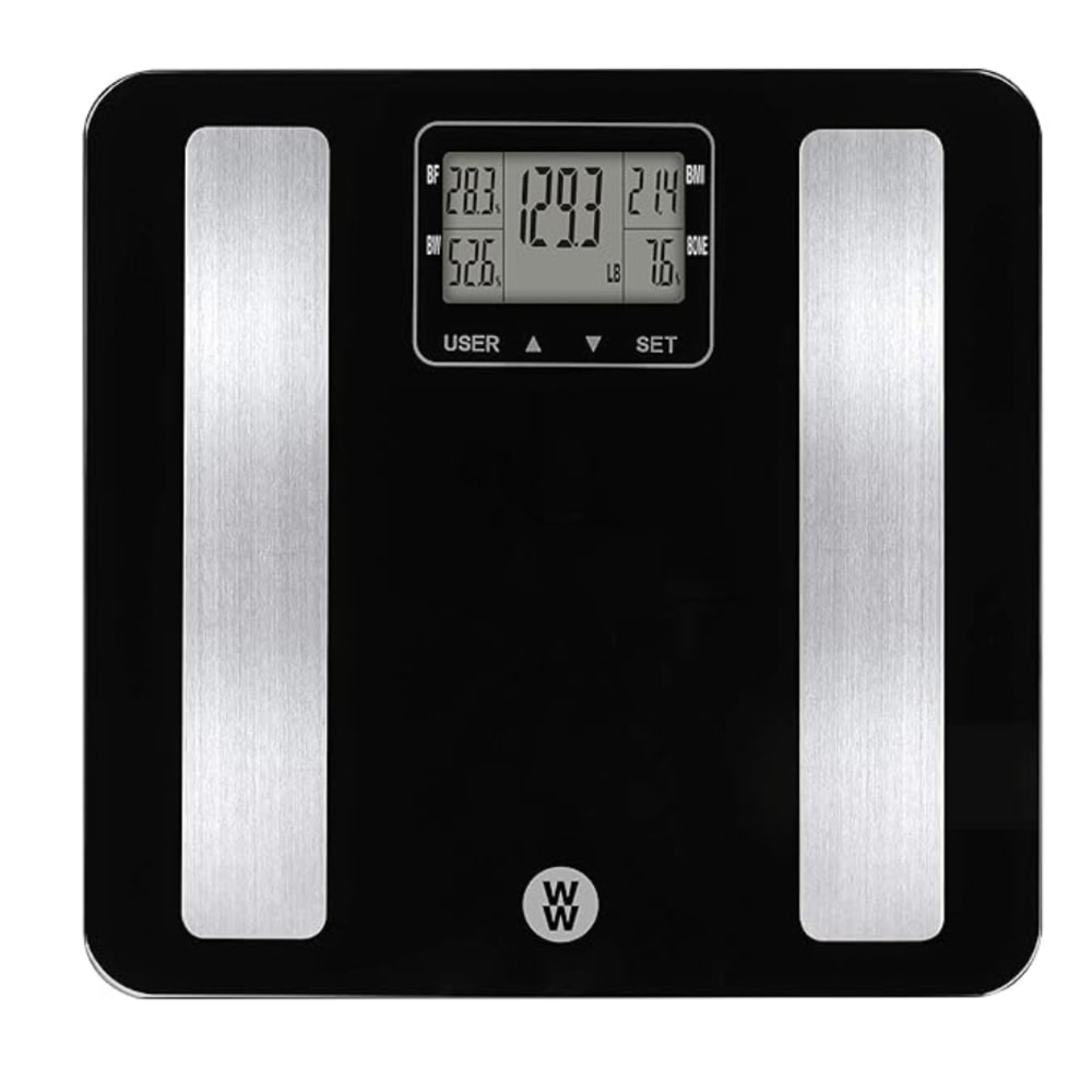 Conair Weight Watchers Body Analysis Glass Scale, 12-1/4”