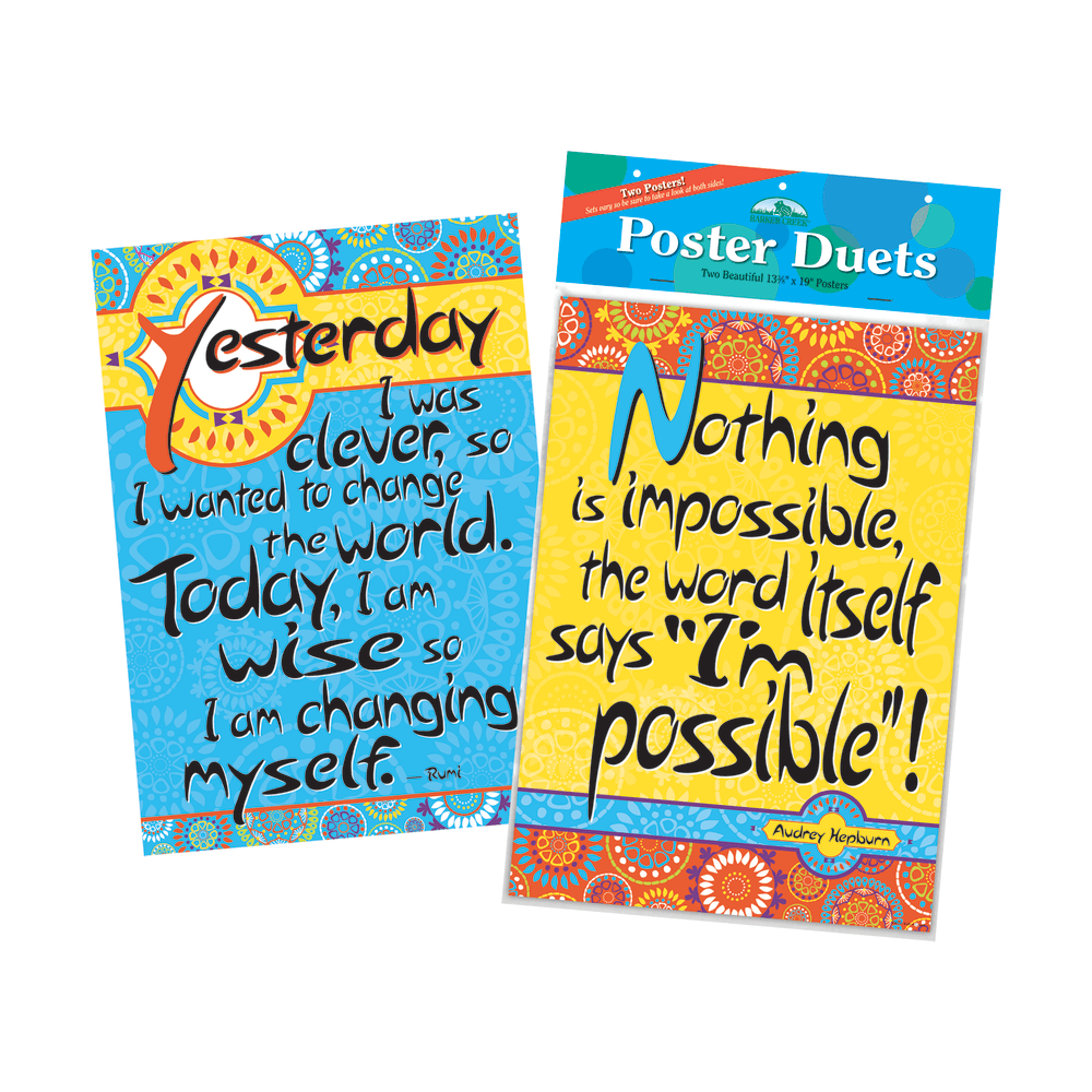Barker Creek® Poster Duet Set, I'm Possible, Pack